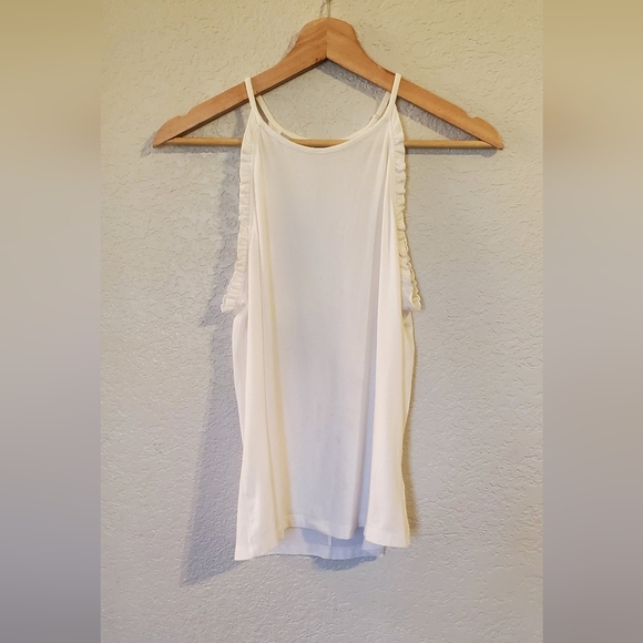 Lilly Pulitzer White Ruffle Halter Camisole Tank Top Size XS - Picture 4 of 5